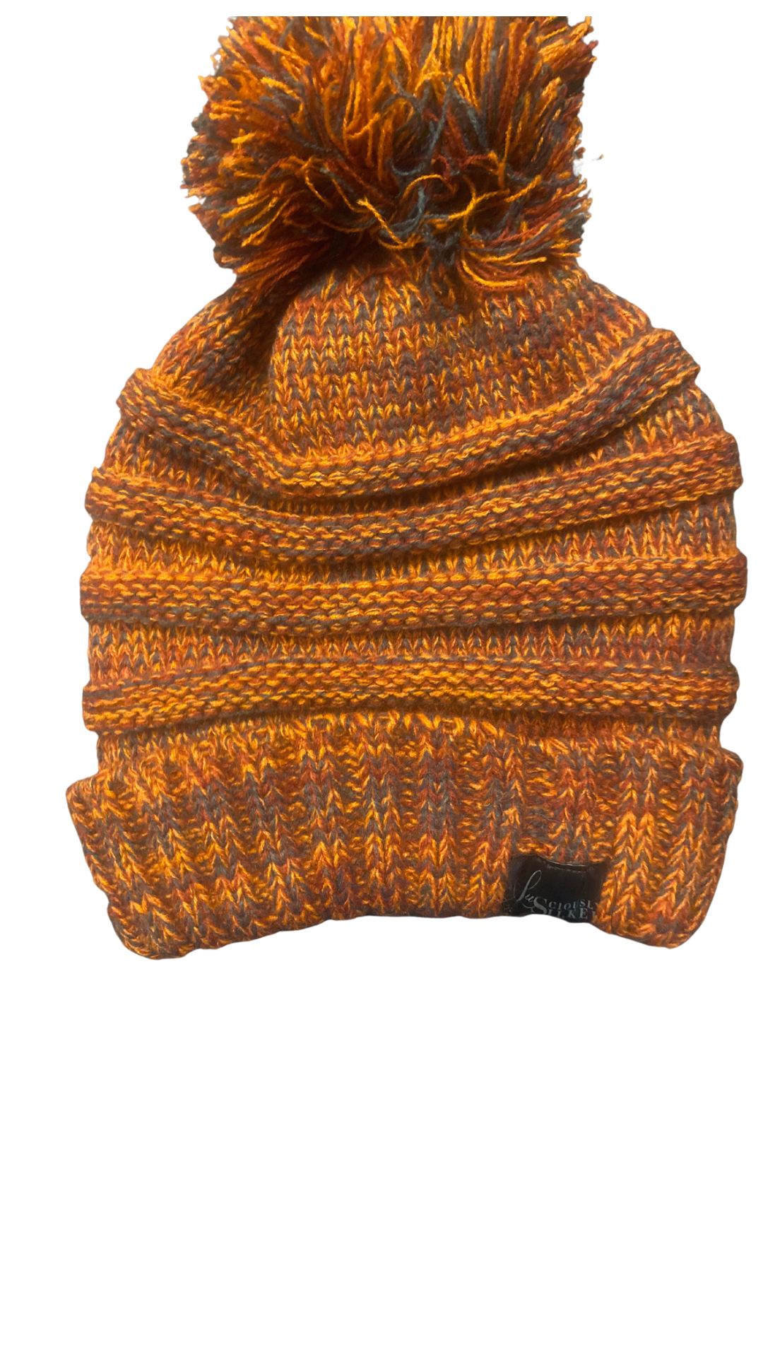 Burnt Orange Satin Lined Winter Hat